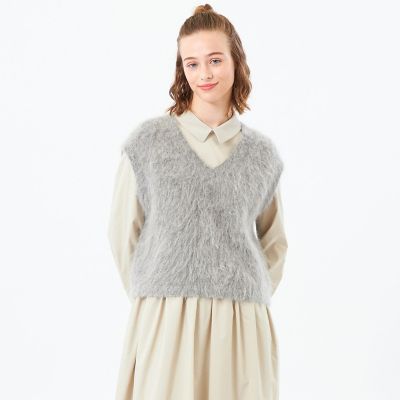 ＜MACKINTOSH PHILOSOPHY (Women)＞アルパカシャギーニットベスト