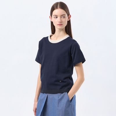 ＜MACKINTOSH PHILOSOPHY (Women)＞バイカラーファインコットンニット