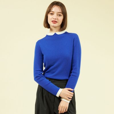 ＜MACKINTOSH PHILOSOPHY (Women)＞Ｃｌｅｒｉｃ　Ｃｏｌｌａｒ　Ｋｎｉｔ　ロングスリーブ
