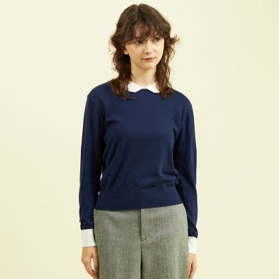 ＜MACKINTOSH PHILOSOPHY (Women)＞【ＷＥＢ＆一部店舗限定】ウールミックスバイカラーニット