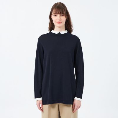 25年秋冬モデル】Cleric Collar Knit ワイド