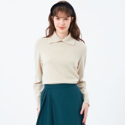 cashmere silk rib top 20516 | leur logette