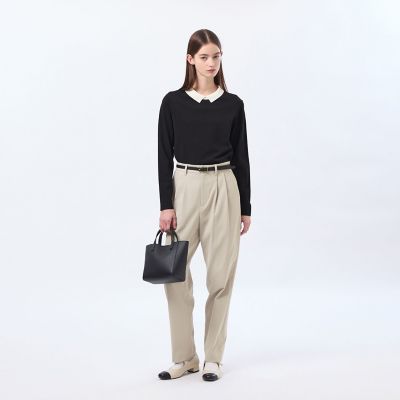 Bicolor Knit Polo（バイカラーニットポロ）】ロング