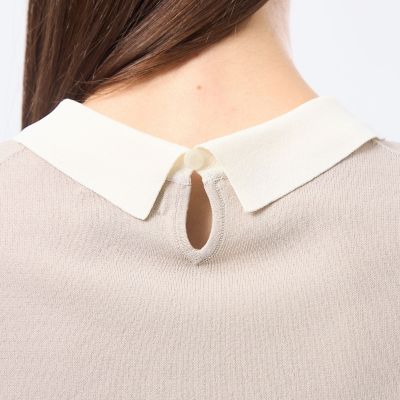Bicolor Knit Polo（バイカラーニットポロ）】ロング