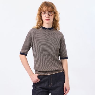 Cleric Collar Knit ハーフスリーブ | MACKINTOSH