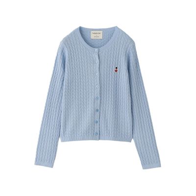 WEB＆一部店舗限定】バッキンガムベア ケーブルニットカーディガン