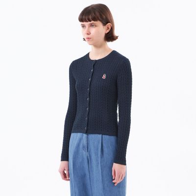 WEB＆一部店舗限定】バッキンガムベア ケーブルニットカーディガン