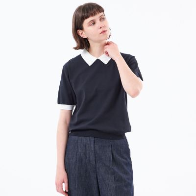 新品　MACKINTOSH PHILOSOPHY　ポロカラーニット ネイビー WEB＆一部店舗限定】ポロカラーニット | MACKINTOSH PHILOSOPHY