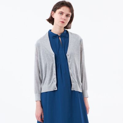 Mackintosh 【SALE】MACKINTOSH PHILOSOPHY (Women)/マッキントッシュ フィロソフィー【WEB & 一部店舗限定】【Heavenly Sheer Knit】ドルマンカーディガン 06グレー トップス【三越伊勢丹/公式】
