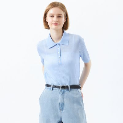 ＜MACKINTOSH PHILOSOPHY (Women)＞サマーリブポロニット