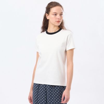 Mackintosh 【SALE】MACKINTOSH PHILOSOPHY (Women)/マッキントッシュ フィロソフィー ラッケンブースリンガーネックTシャツ 02オフホワイト トップス【三越伊勢丹/公式】