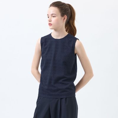 ＜MACKINTOSH PHILOSOPHY (Women)＞レースコンビノースリーブカットソー