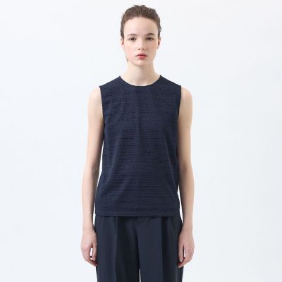Theory バックレースノースリーブカットソー LEEweb／蛯原友里さん着用】レースコンビノースリーブカットソー