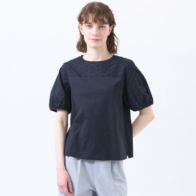 MACKINTOSH レディース Tシャツ ブラック 日本製 8 M〜L 厚手 MACKINTOSHのドロップショルダーTシャツ【STANDARD BOOK 2023Summer