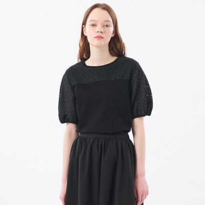 ＜MACKINTOSH PHILOSOPHY (Women)＞レースコンビカットソー