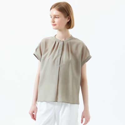 ＜MACKINTOSH PHILOSOPHY (Women)＞ドレープローンコンビブラウス