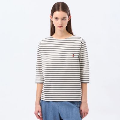 ＜MACKINTOSH PHILOSOPHY (Women)＞バッキンガムベア　バスクボーダーＴシャツ