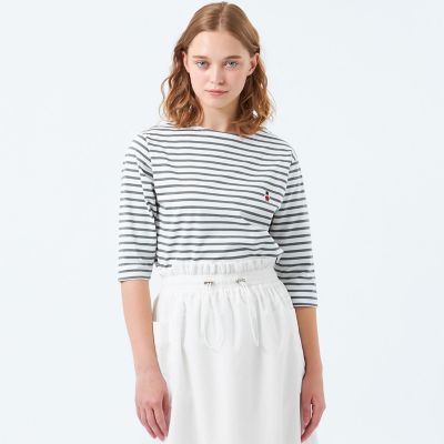 ＜MACKINTOSH PHILOSOPHY (Women)＞バッキンガムベア　バスクボーダーＴシャツ