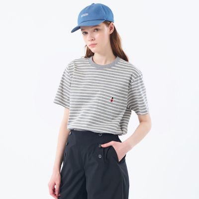 ＜MACKINTOSH PHILOSOPHY (Women)＞バッキンガムベア　バスクボーダーポケットＴ