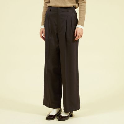 ＜MACKINTOSH PHILOSOPHY (Women)＞グロッシーツイルタックパンツ