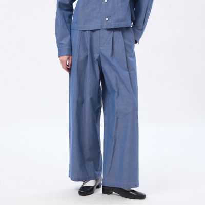 ＜MACKINTOSH PHILOSOPHY (Women)＞ハケメコットンリネンタックパンツ