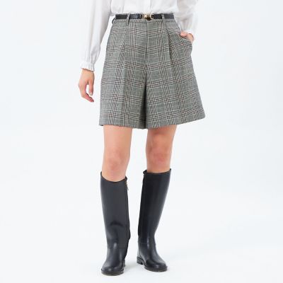 ＜MACKINTOSH PHILOSOPHY (Women)＞チェックツイードハーフパンツ