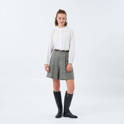 再お値下げマッキントッシュフィロソフィー　チェックハーフコート　38未使用 チェックツイードハーフパンツ | MACKINTOSH PHILOSOPHY (Women