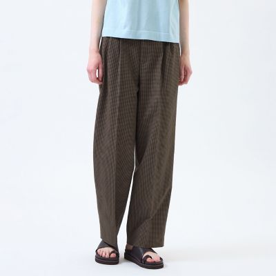 サマーサッカーワイドタックパンツ | MACKINTOSH PHILOSOPHY (Women