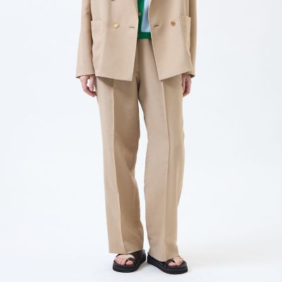＜MACKINTOSH PHILOSOPHY (Women)＞【Ａｌｂｙ　Ｅａｓｙ　Ｐａｎｔｓ　Ｗｉｄｅ（アルビーイージーパンツワイド）】Ｌｅｎｏ　Ｃｌｏｔｈ製