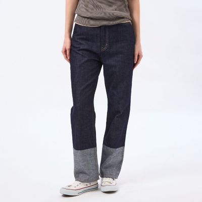 ＜MACKINTOSH PHILOSOPHY (Women)＞コットンリネンカラーブロックデニム