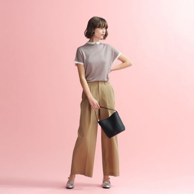 サマーサッカータックワイドパンツ | MACKINTOSH PHILOSOPHY (Women