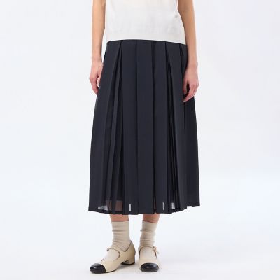 ELIN エリン 日本製 ブークレウール ハイウエストスカート 11606-23-1102 36 ブラック ルーピング ボトムス【中古】【ELIN】 ELIN エリン 日本製 ブークレウール ハイウエストスカート 11606-23