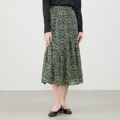 ＜MACKINTOSH PHILOSOPHY (Women)＞Ｓｎｏｗｂｌｕｅ　Ｇａｒｄｅｎ　ランダムティアードスカート