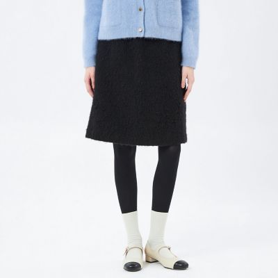 Mackintosh 【SALE】MACKINTOSH PHILOSOPHY (Women)/マッキントッシュ フィロソフィー ウールシャギーショートスカート 09ブラック ミニスカート【三越伊勢丹/公式】