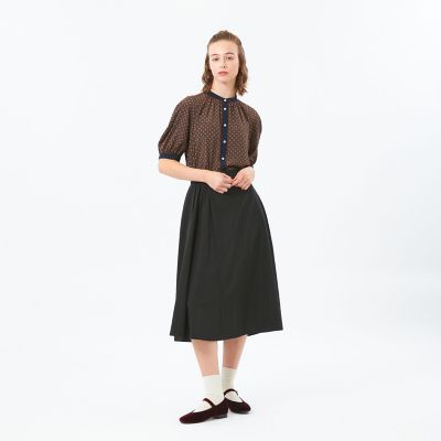 グロッシーサイドドレープスカート | MACKINTOSH PHILOSOPHY (Women