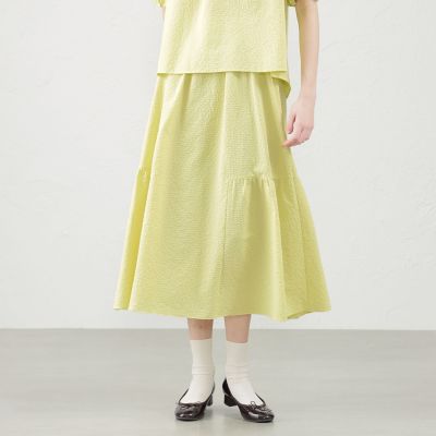 ＜MACKINTOSH PHILOSOPHY (Women)＞メッシュサッカーサイドギャザースカート