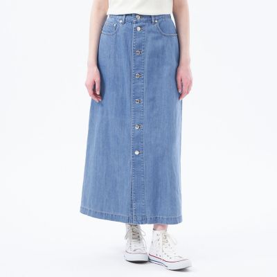 ＜MACKINTOSH PHILOSOPHY (Women)＞コットンリネンデニムロングスカート