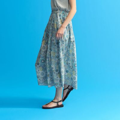 crystal☆リバティ生地使用のギャザースカート☆ロイヤルオークハウス リバティギャザースカート | MACKINTOSH PHILOSOPHY (Women