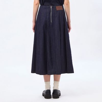 コットンデニムプリーツスカート | MACKINTOSH PHILOSOPHY (Women