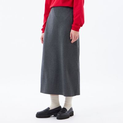 Mackintosh MACKINTOSH PHILOSOPHY (Women)/マッキントッシュ フィロソフィー【WEB & 一部店舗限定】ナローニットスカート 08チャコールグレー ロングスカート【三越伊勢丹/公式】