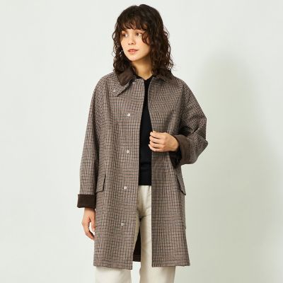 ＜MACKINTOSH PHILOSOPHY (Women)＞ＧＲＥＹ　ＬＡＢＥＬ　【ＳＯＭＥＲＦＯＲＤ（サマーフォード）】ライトメルトンチェック製