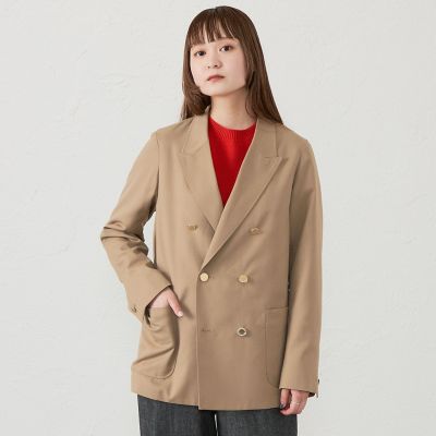 【美品✨】マッキントッシュフィロソフィー ダブルブレストブレザー ベージュ 6 GREY LABEL ダブルブレストブレザー | MACKINTOSH PHILOSOPHY