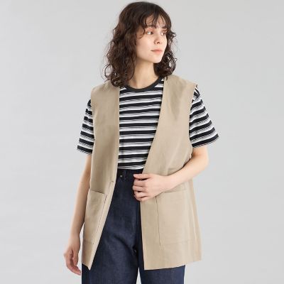 MACKINTOSH PHILOSOPHY (Women)/マッキントッシュ フィロソフィー ＧＲＥＹ　ＬＡＢＥＬ　リネンナイロンジレ