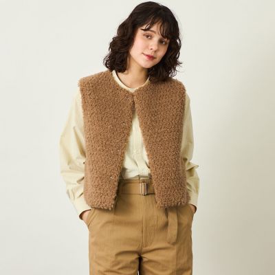 MACKINTOSH PHILOSOPHY ボアベスト GREY LABEL ショートボアベスト | MACKINTOSH PHILOSOPHY