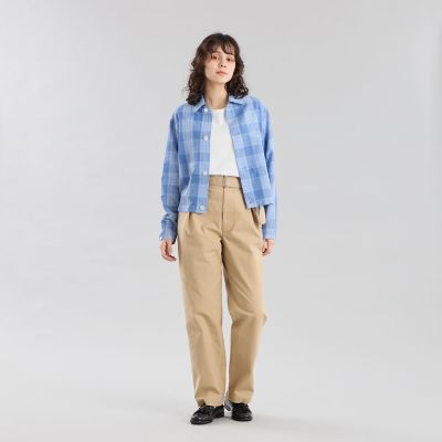 【美品】マッキントッシュ☆リネン　インディゴ　チェック　スイングトップ　ブルゾン 美品】マッキントッシュ☆リネン インディゴ チェック スイングトップ