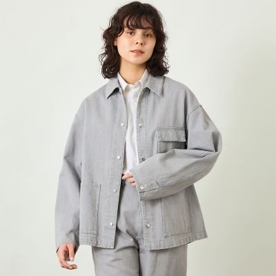 ＜MACKINTOSH PHILOSOPHY (Women)＞【ＧＲＥＹ　ＬＡＢＥＬ】デニムワークジャケット
