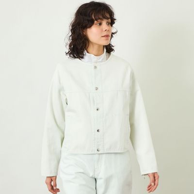 GREY LABEL】デニムノーカラートラッカージャケット