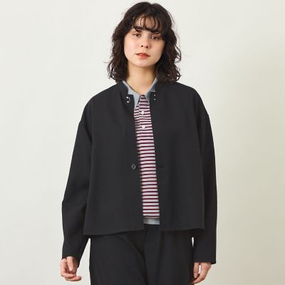 ＜MACKINTOSH PHILOSOPHY (Women)＞ＧＲＥＹ　ＬＡＢＥＬ　ドライタッチオックス　スタンドカラージャケット