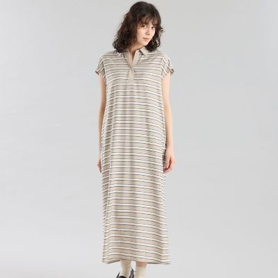 ＜MACKINTOSH PHILOSOPHY (Women)＞ＧＲＥＹ　ＬＡＢＥＬ　マルチボーダーワンピース