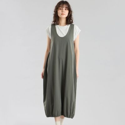 ＜MACKINTOSH PHILOSOPHY (Women)＞ＧＲＥＹ　ＬＡＢＥＬ　テックジャージーコクーンワンピース